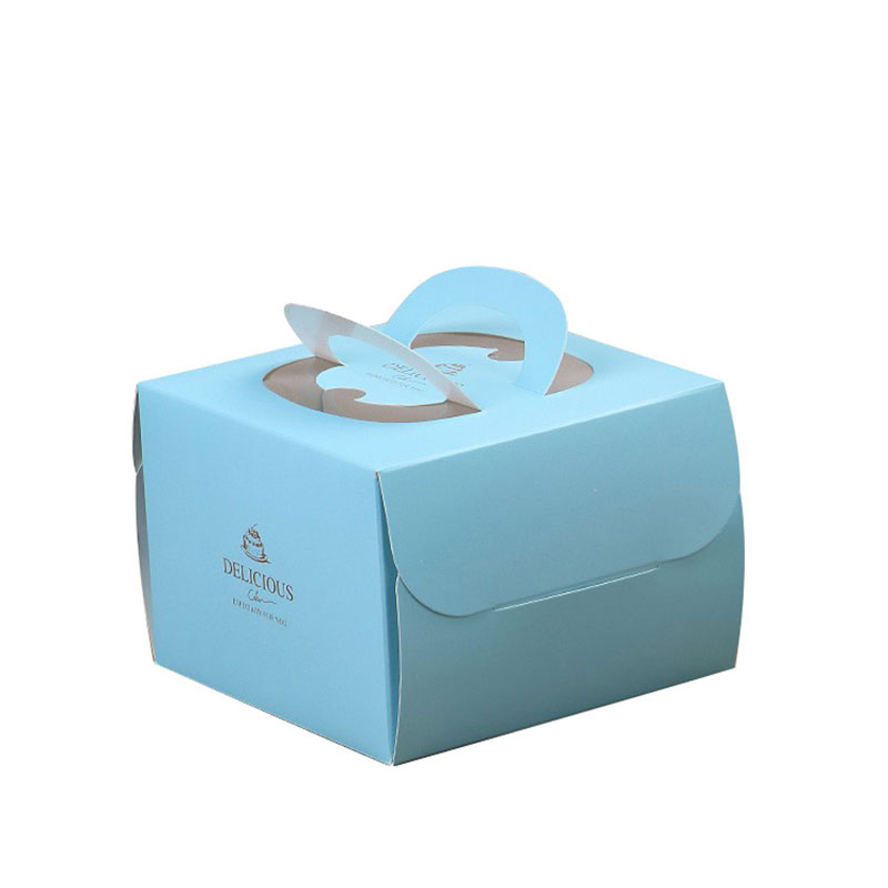 Luxury with Portable window Paper Single Cupcake Box