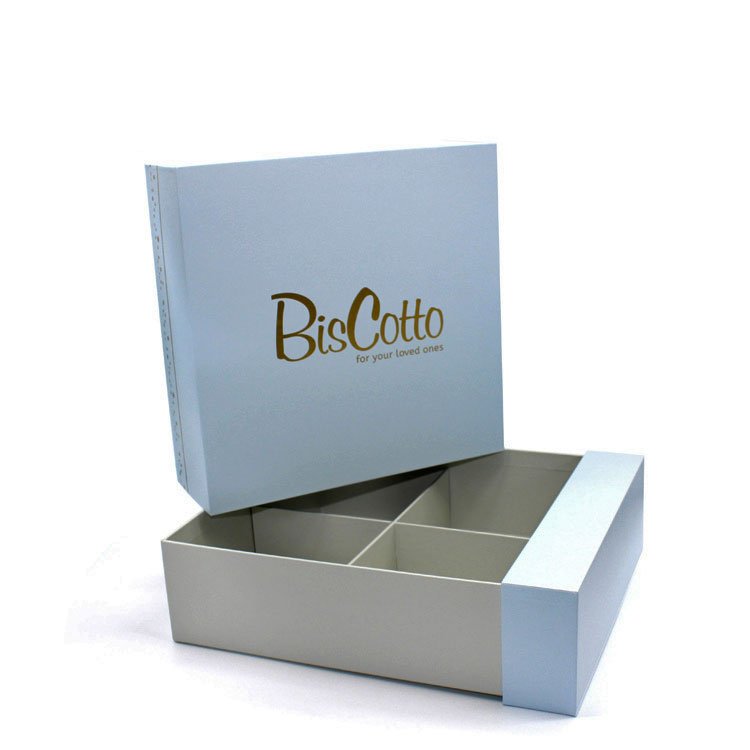 High Quality Custom Design Logo Paper Drawer Biscuit Box