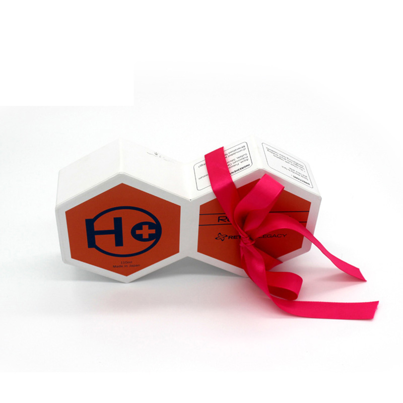 Luxury Eco-Friendly with Ribbon Paper Skincare Packaging Box