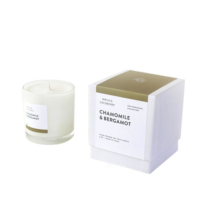 Factory High Quality Paper Birthday Scent White Jar Candle Box