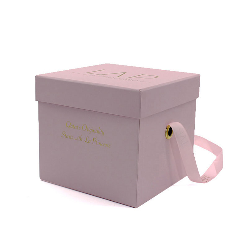Luxury Custom Design Logo Cardboard Paper Flower Gift Box