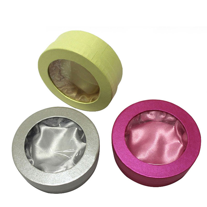 China Supplier Round Cylinder Storage Jewelry Cufflink Gift Box