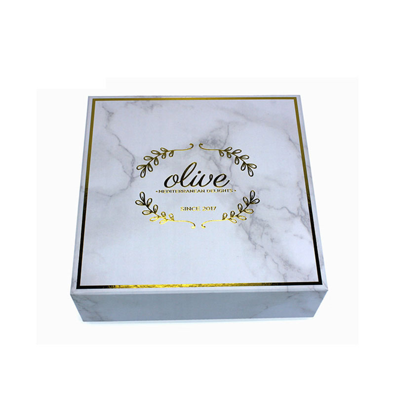 Custom Beautiful Marble Paper Luxury Jewelry Packaging Box