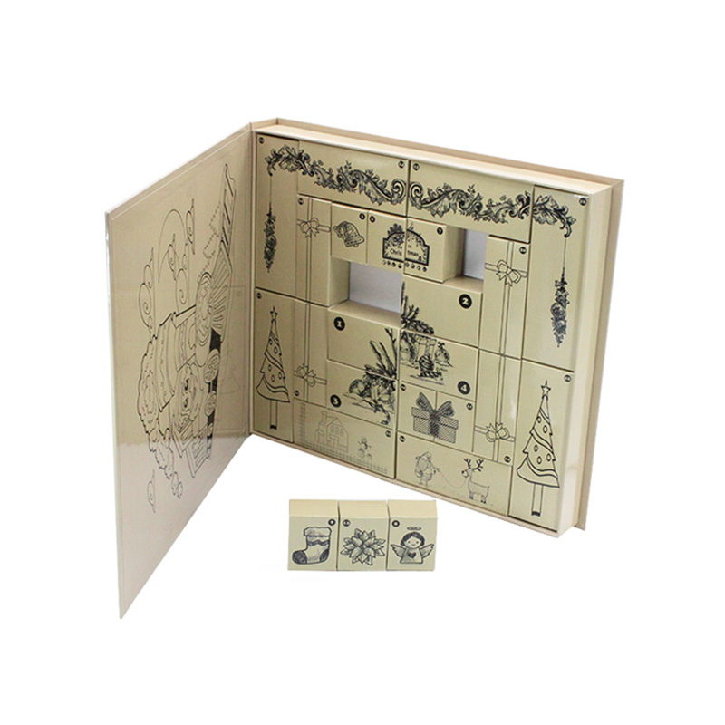 Custom Cardboard Christmas Advent Calendar Gift Boxes