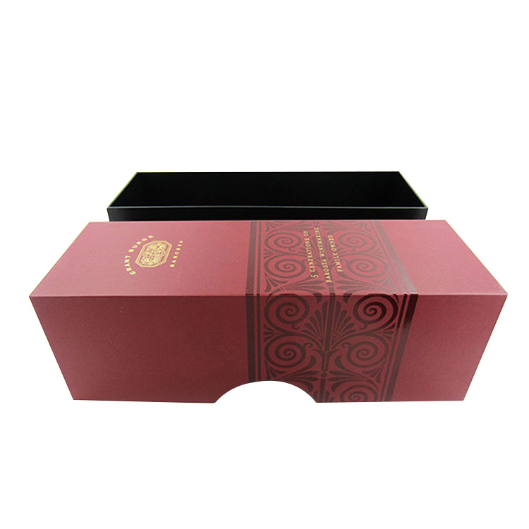 Luxury Silk Lined 750ml Bottle Wine Set Gift Packaging Box