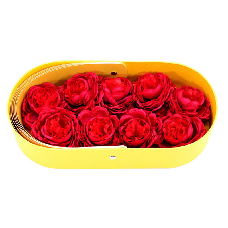 New Design Valentine's Day Personalized Oval Flower Basket Box