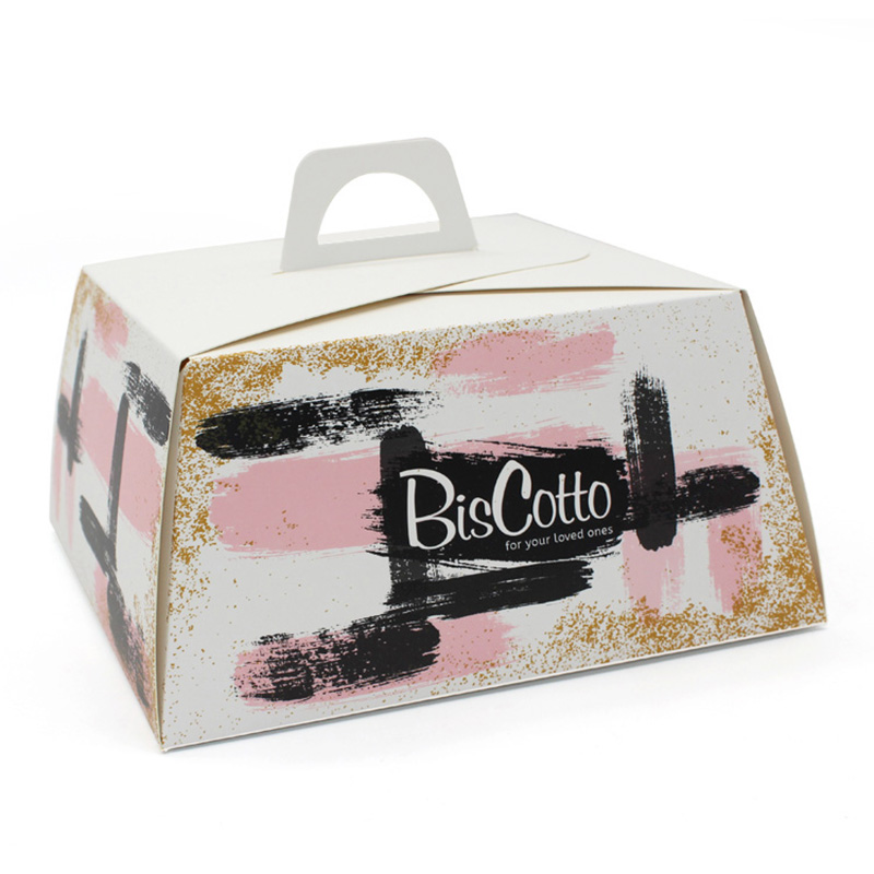 Unique Design Biodegradable Portable Fruit Cake Box Packaging