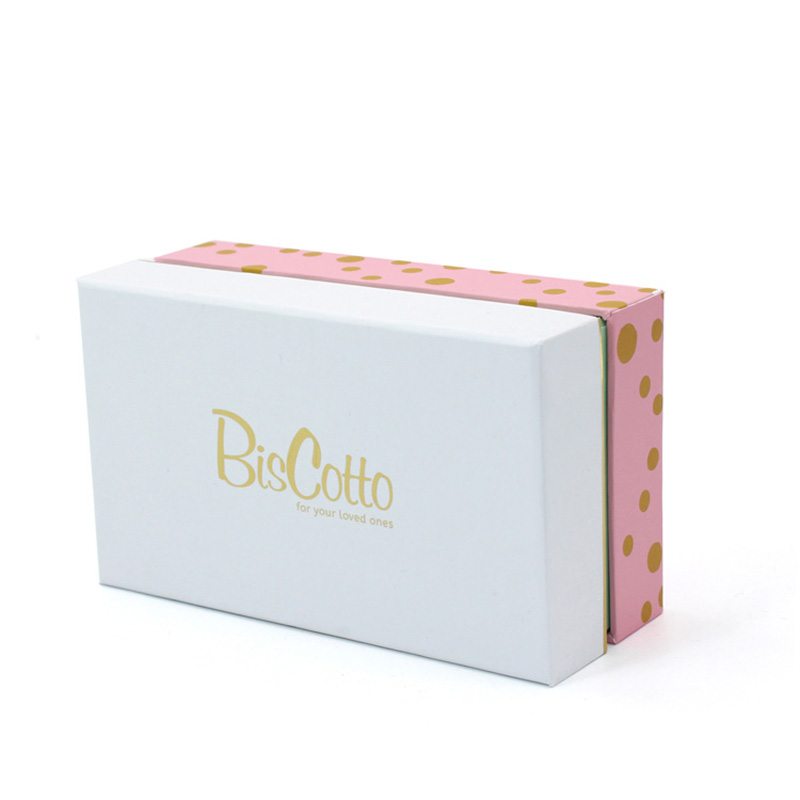 Wholesale Rectangle Pink Storage Biscotto Cookie Packaging Box