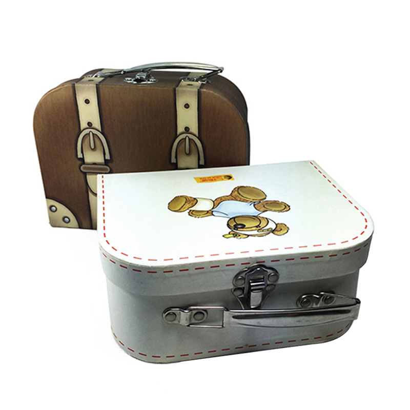 Wholesales Suitcase White Gift Candy Packaging Box With Insert