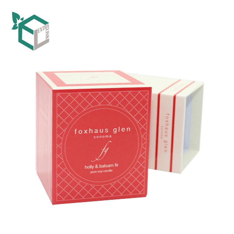 Luxury Rigid Top And Bottom Box Custom Candle Jar Packaging