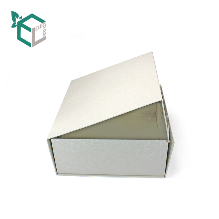Collapsible Gift Box Flap Lid Paper Cardboard Packaging Magnetic Closure Shoe Box