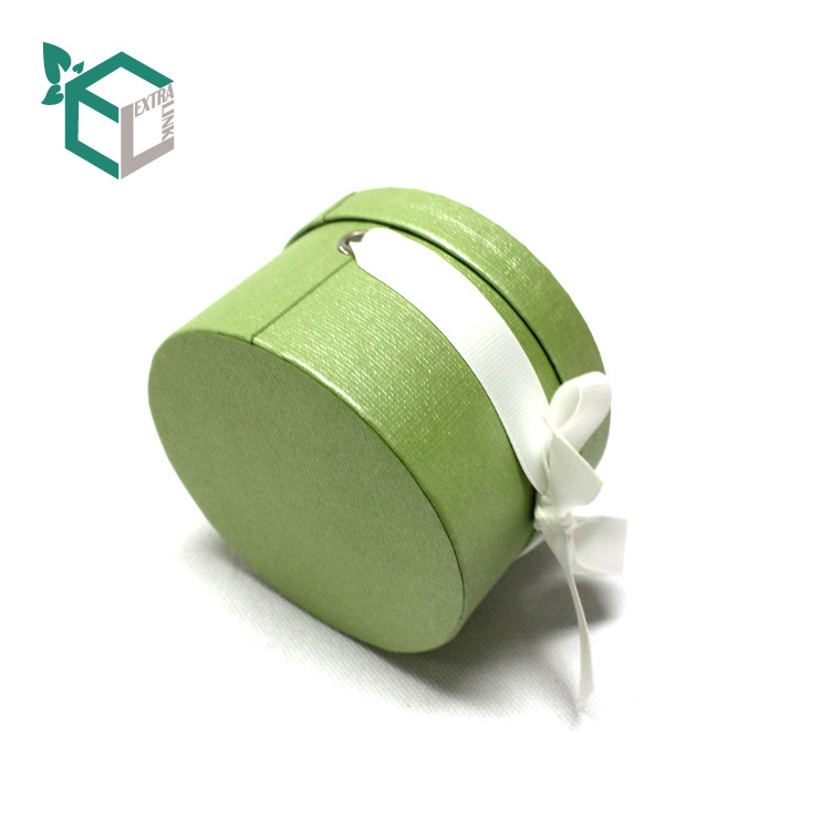 Luxury Green Fancy Paper Ribbon Decoration Gift Paper Tube