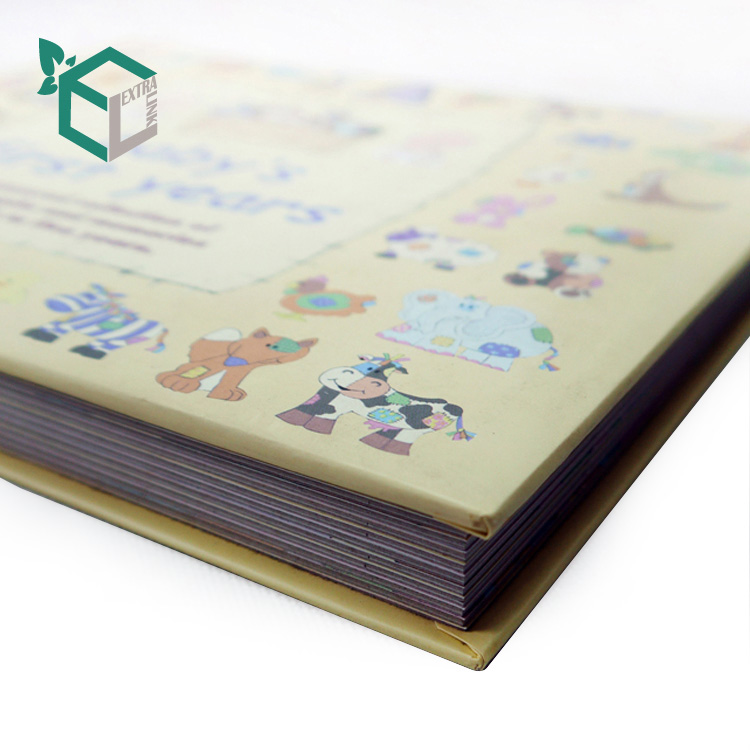 Printing Service Cardboard Cover For English Memory Book For Baby