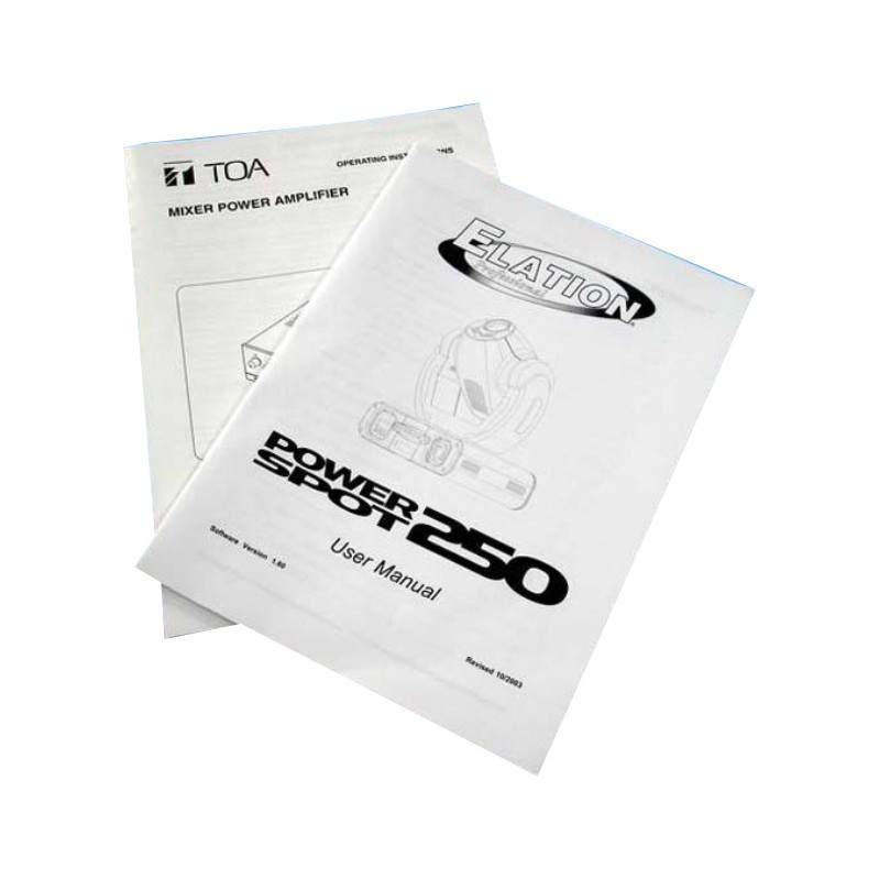 Lower Price Custom Design Manual Brochure Catalogue Service Book Printing
