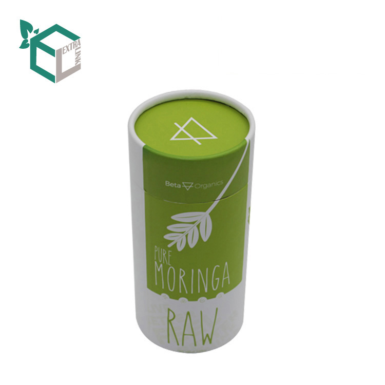 Luxury Kraft Paper Printing Gree Ncosmetic Container Round Box