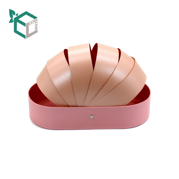 Round Corner Rectangle Pink Custom Flower Box From China