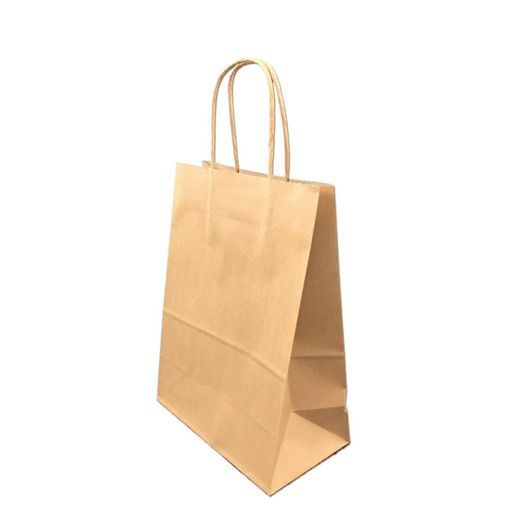Custom Bakery Food Packaging Brown Craft Kraft Paper Bags