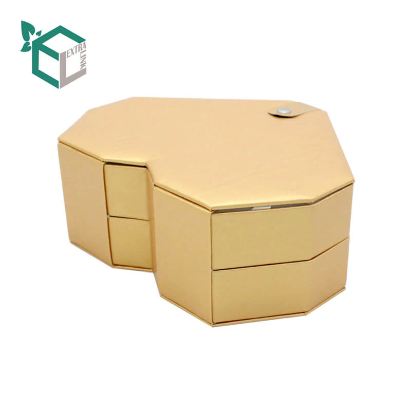 Handmade Heart Shape Fancy Paper Cardboard Cosmetic Storage Gift Box