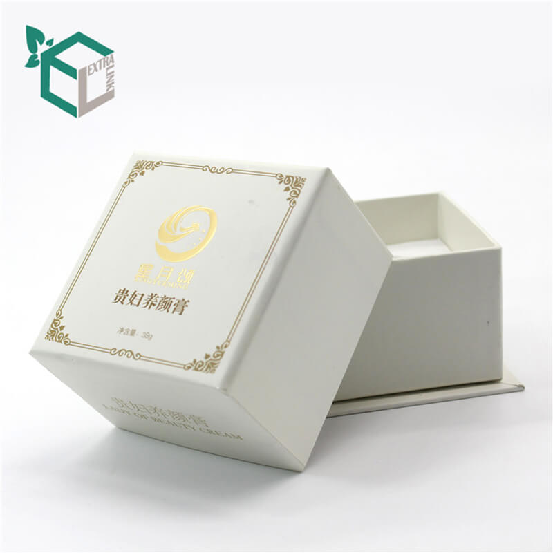 Good Quality White Top And Base Lid Rigid Paper Candle Box