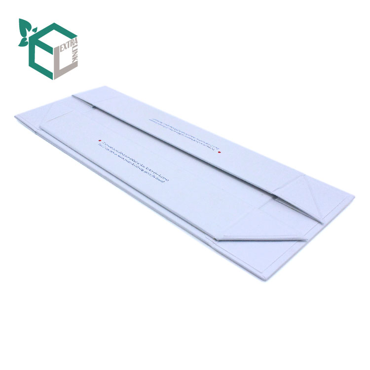 Custom White Magnetic Folding Paper Flat Pack Gift Box for Gift Packaging