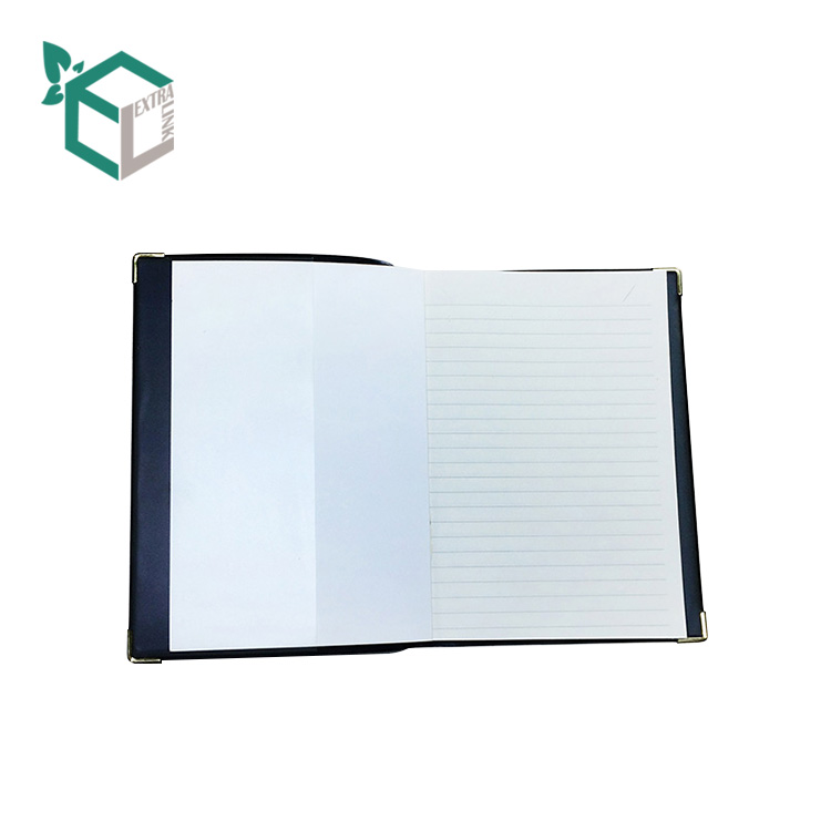 Wholesale Embossed Logo Office School A5 PU Leather Hard Cover Notebook