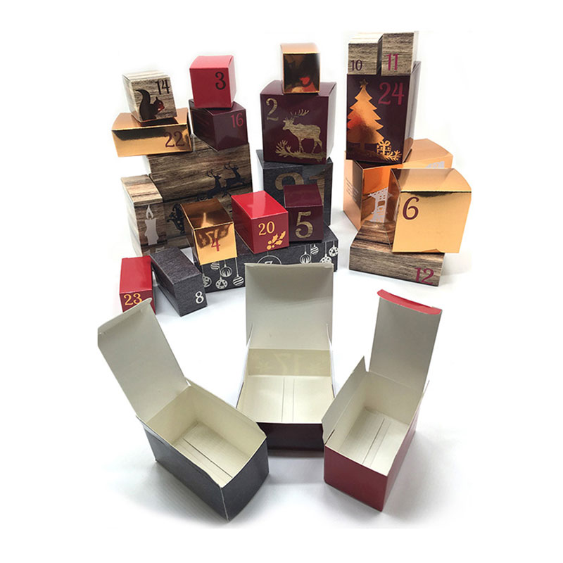 Cosmetics Cardboard Advent Calendar Packaging Christmas Box