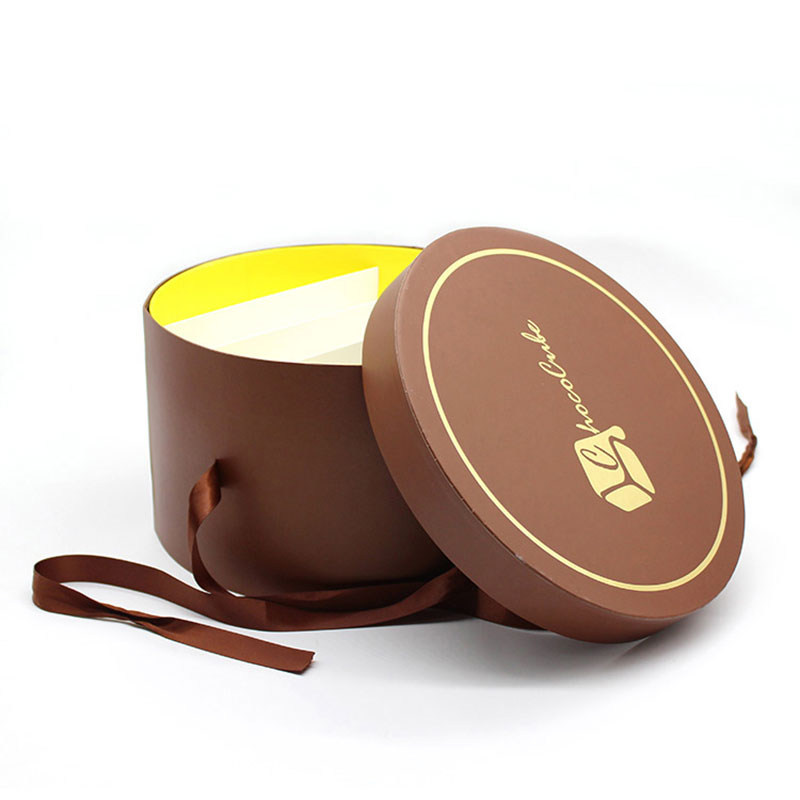 Custom Design Logo Baby Shower Paper Empty Round Chocolate Box