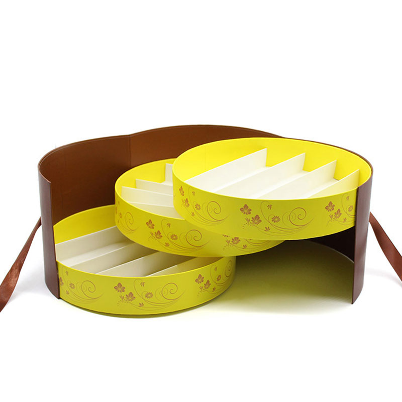 Custom Design Logo Baby Shower Paper Empty Round Chocolate Box