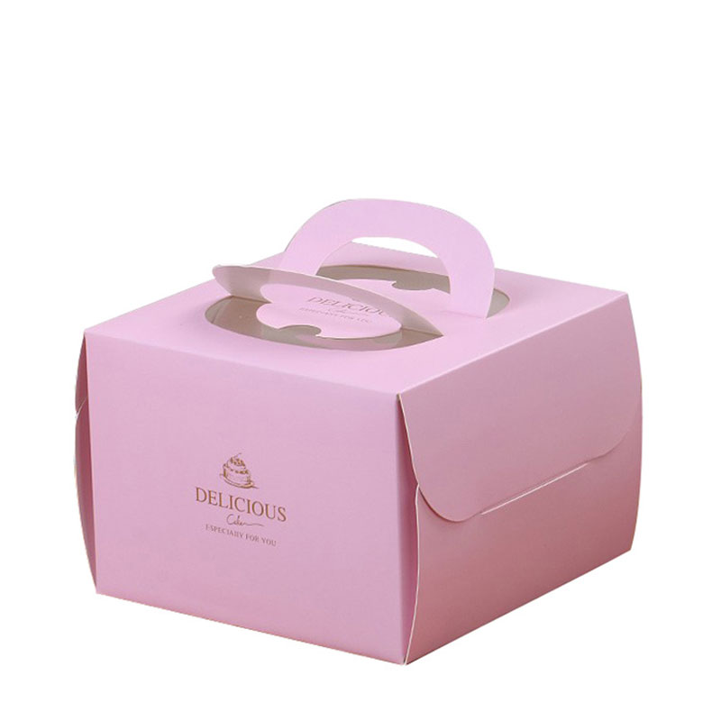 Luxury with Portable window Paper Single Cupcake Box