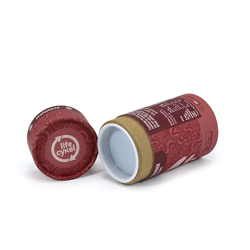 Custom Logo Eco-Friendly Paper Cylinder Round Unique Coffee Gift Box