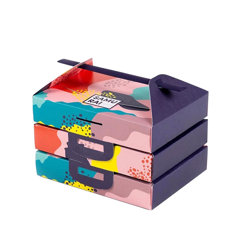 Factory Price Food Grade Paper Portable Sushi Takeaway Box