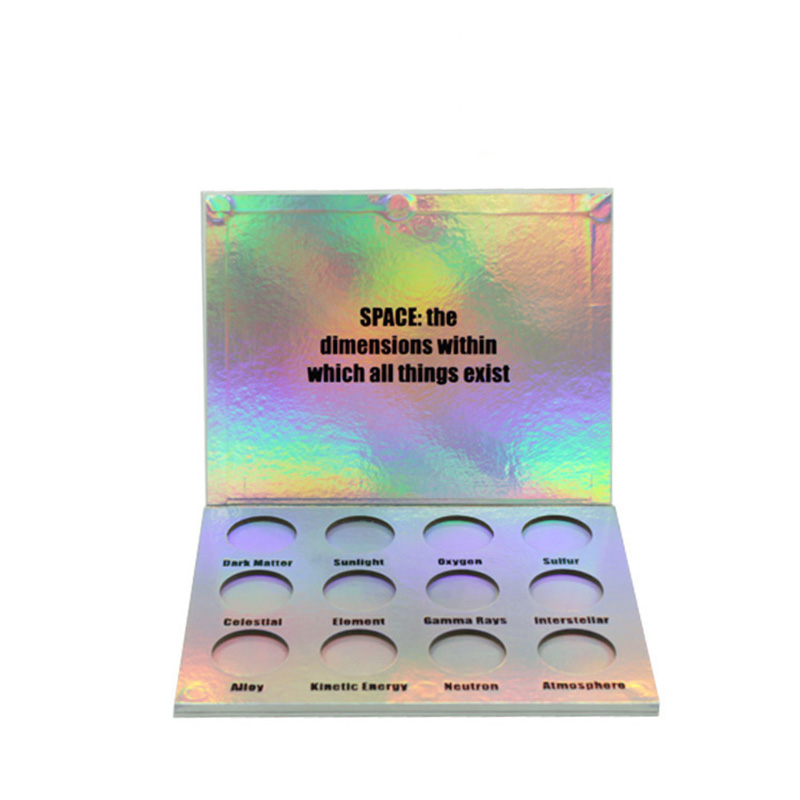 Custom Private Label Fancy Paper Eyeshadow Empty Palette Packaging