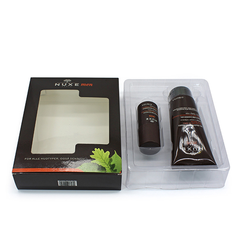 Luxury with PVC Window Eco Friendly Paper Skincare Box