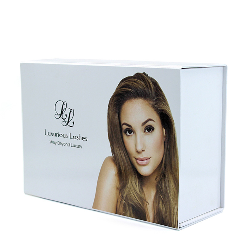 Customized Luxury Paper Foldable False Virgin Hair Packaging