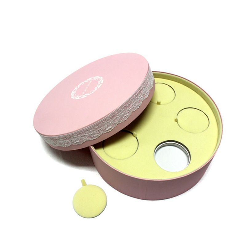 Custom Beauty Eco-Friendly Round Paper Luxury Cosmetic Box