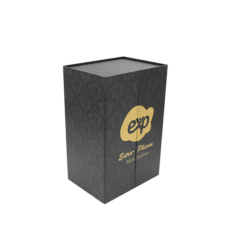 Custom Black Hard Paper Storage Cosmetic Packaging Boxes