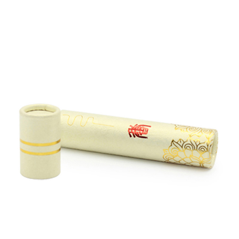 Custom Design Logo Slim Paper Lipstick Tube Packaging