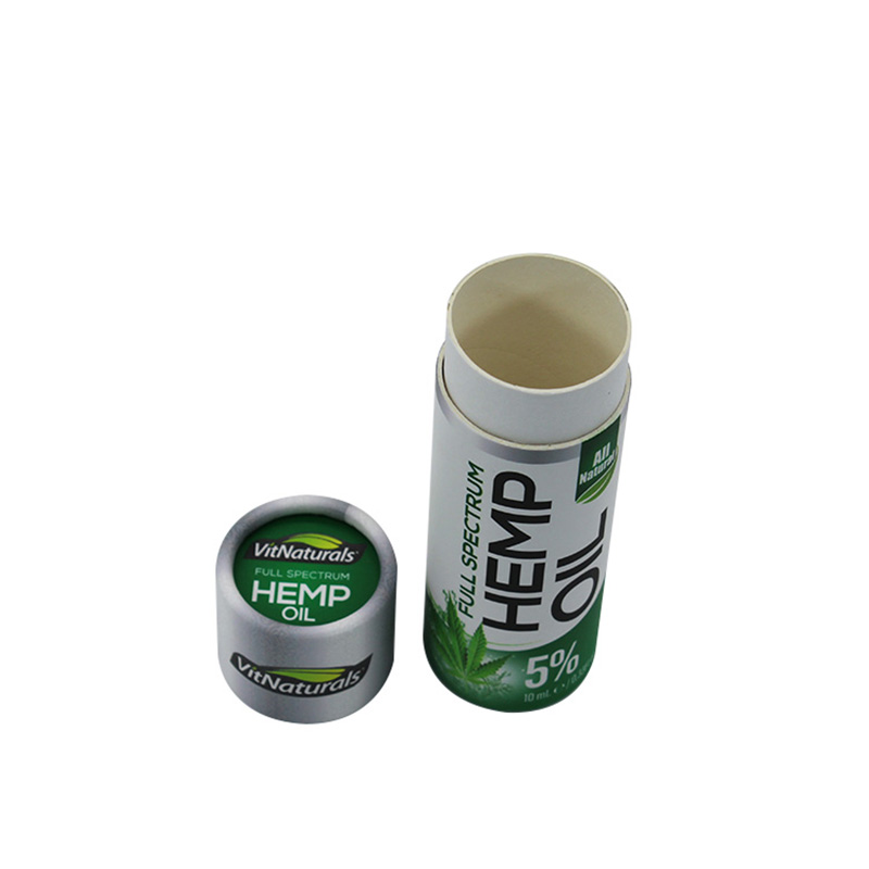 Hot Sell Empty Cylinder Round Paper Natural Cosmetic Tube Box