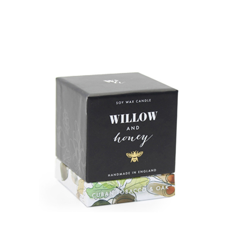 Luxury Custom Design Logo Cube Paper Black Empty Soap Box