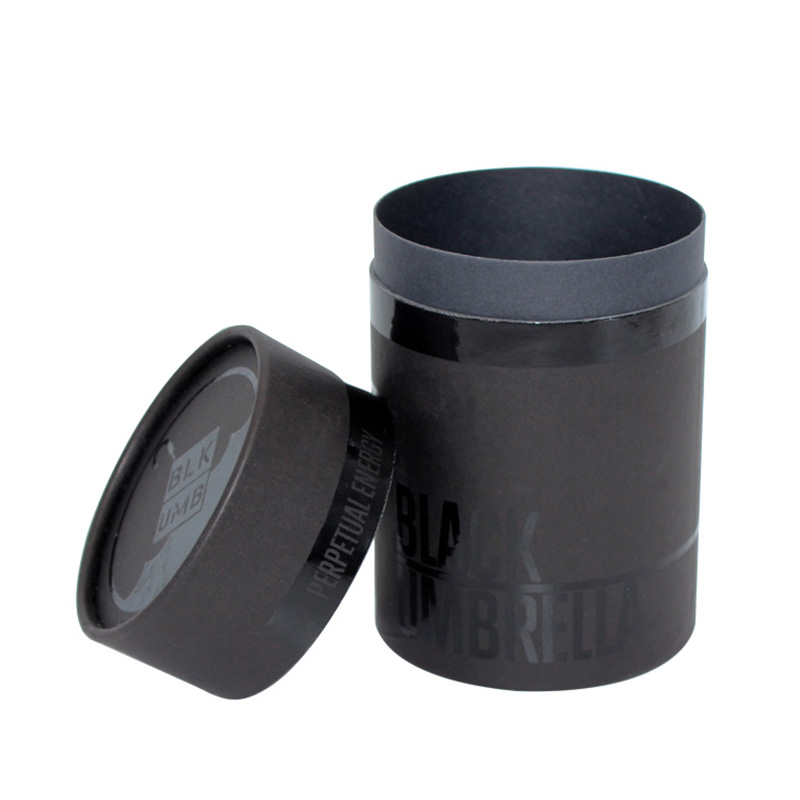 Wholesale Custom Design Paper Cylinder T-Shirt Box Packaging