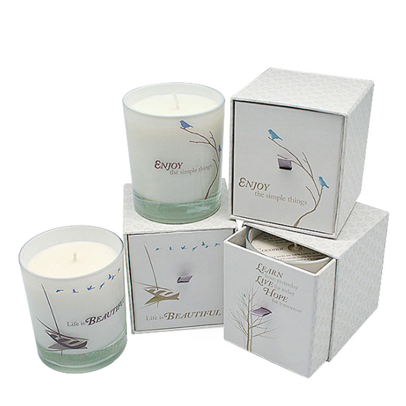 Custom Eco Friendly Paper Votive Tealight Candle Packaging Boxes