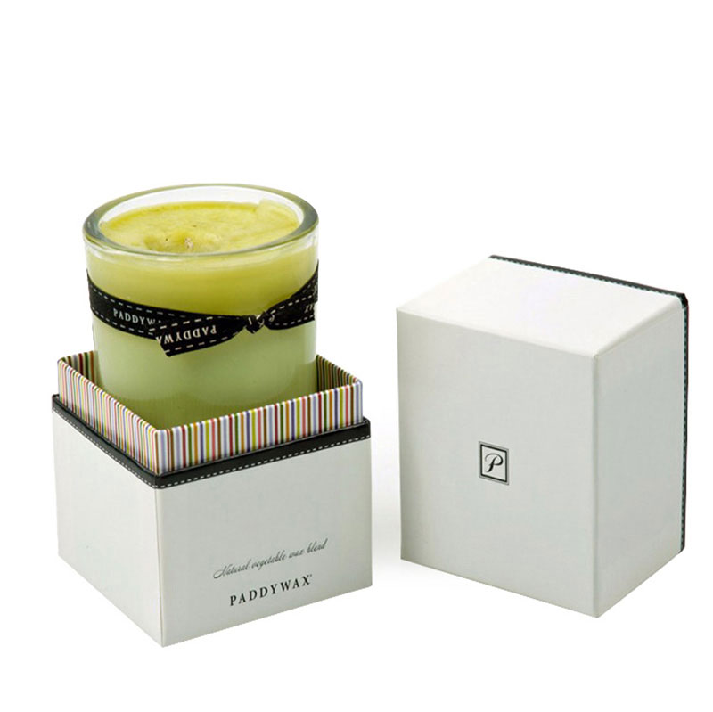Factory High Quality Paper Birthday Scent White Jar Candle Box