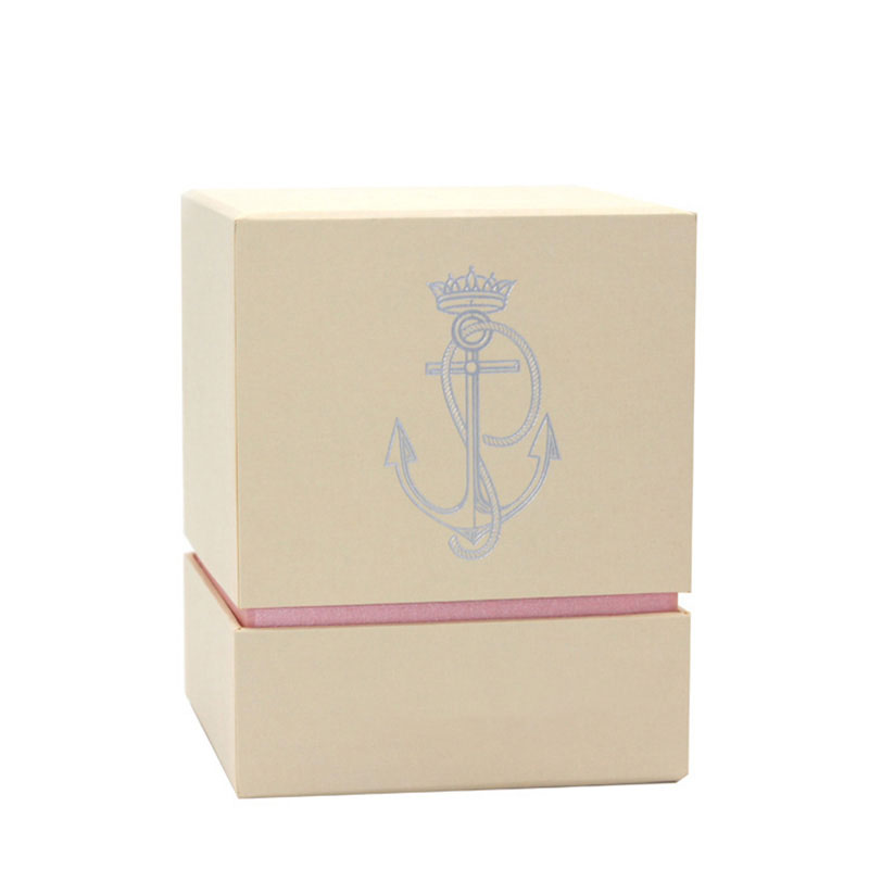 Luxury Custom Logo Paper Storage Tealight Candle Jar and Box