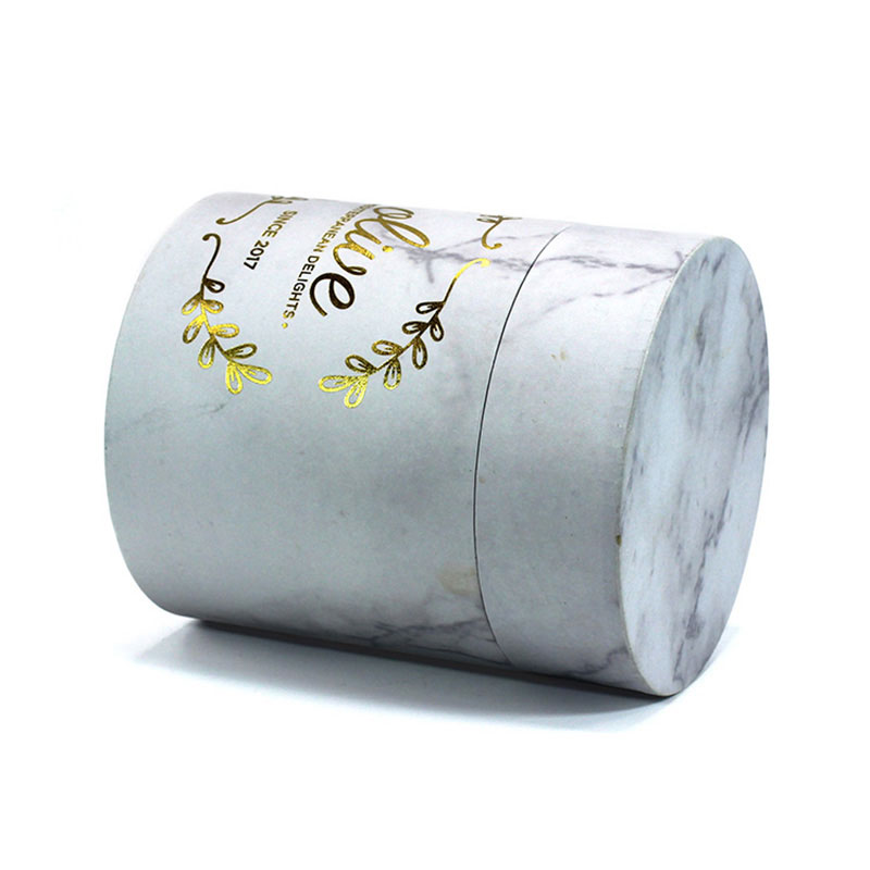 Factory Custom Marble Paper Storage Clothes Tube Packaging