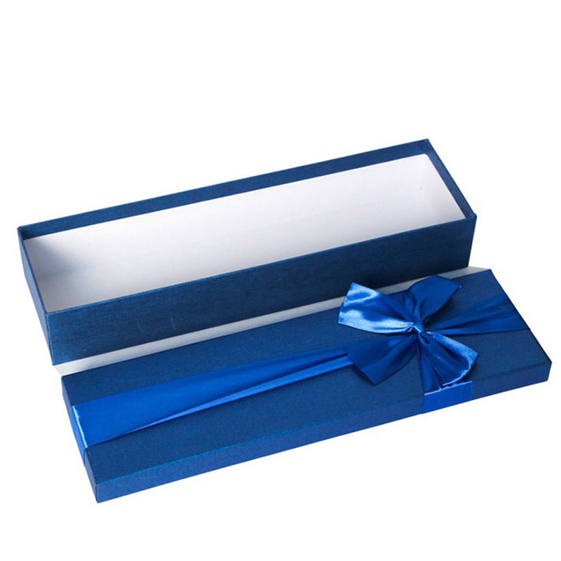Wholesale High Quality Ribbon Storage Diamond Necklace Box Paper