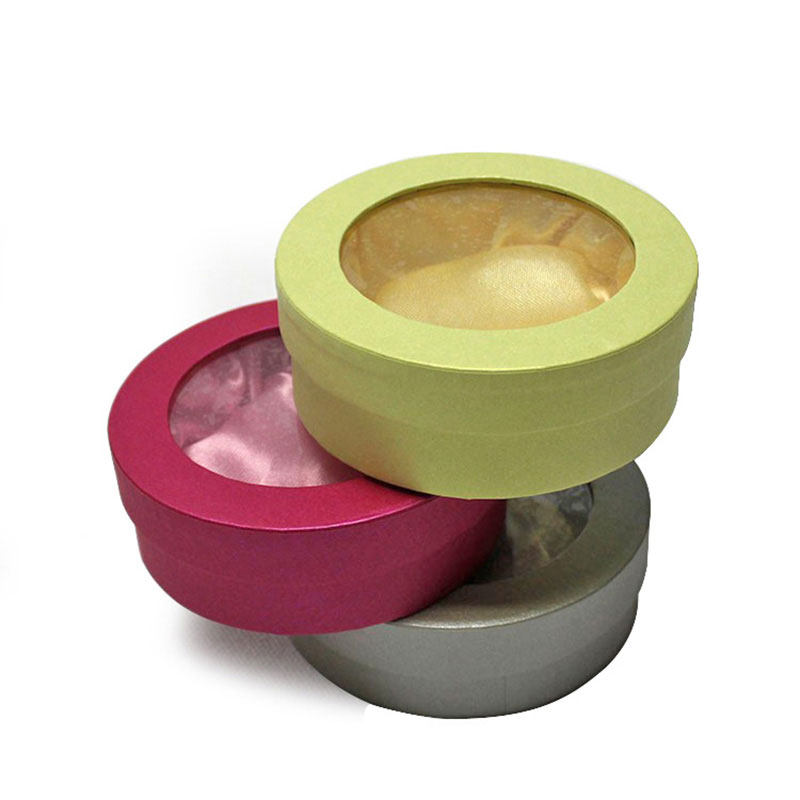 China Supplier Round Cylinder Storage Jewelry Cufflink Gift Box