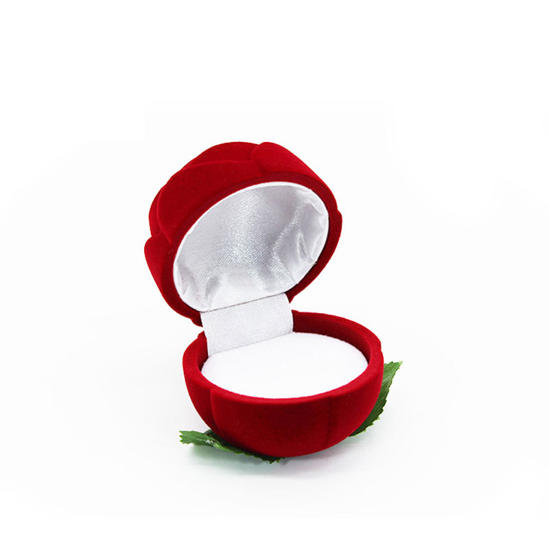 Luxury Handmade Custom Logo Vintage Proposal Rose Ring Box