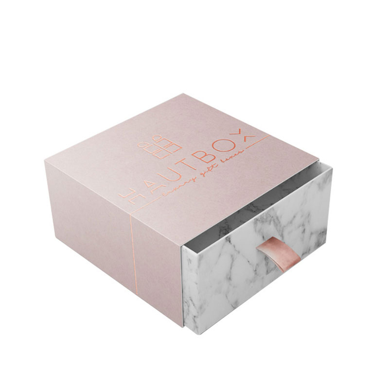 Luxury Eco Friendly Marble Paper Drawer Jewelry Gift Box