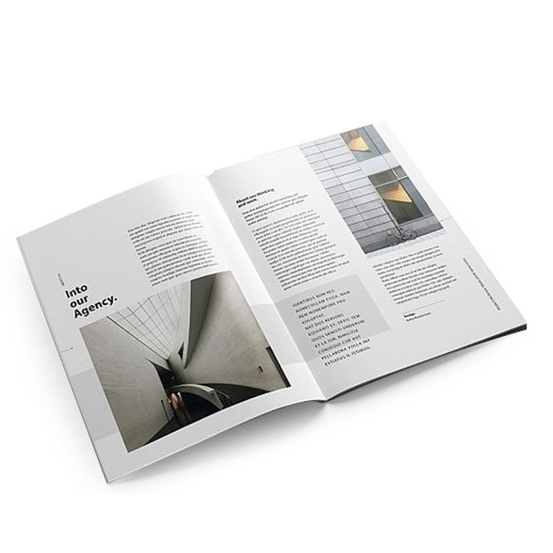 Custom Design Logo Softcover Matte Paper Magazine Printing
