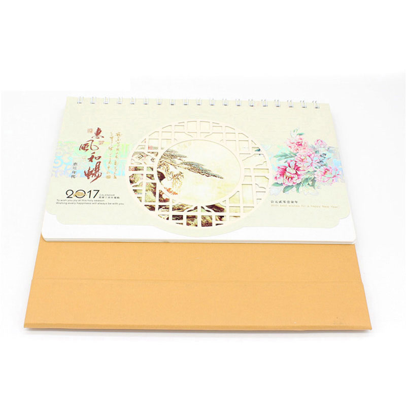Customized 365 Day Spiral Bound Desk Perpetual Calendar Printing